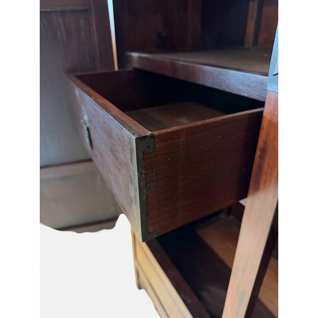 Wood Antique Chinese Rosewood & Cloisonné Enamel Compound Cabinet For Sale - Image 7 of 12
