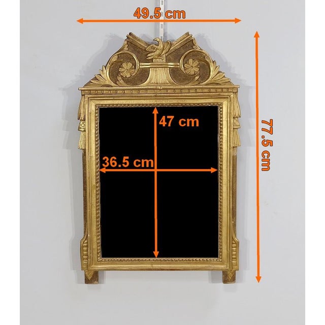 Early 20th Century Louis XVI Style Mirror in Gilt Wood For Sale - Image 13 of 15