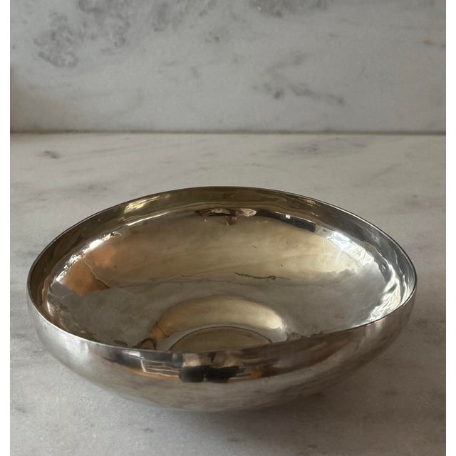 American Handmade Pewter Small Bowl by Riverwood Pewter For Sale - Image 4 of 12