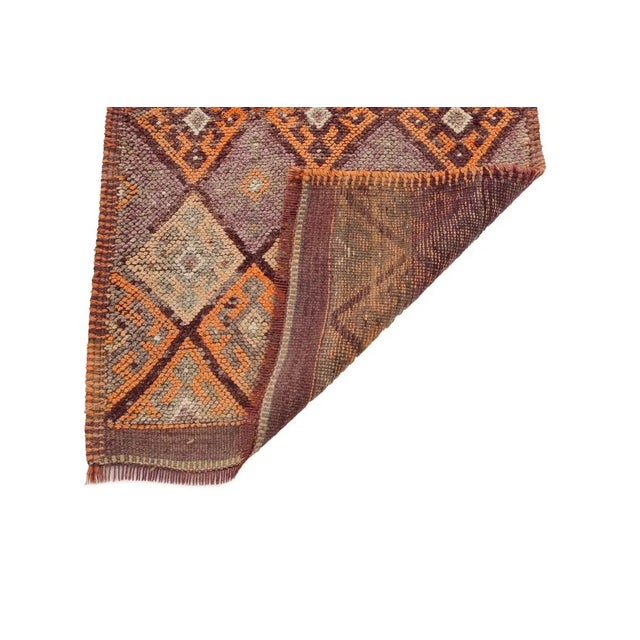 Mid 20th Century Mid 20th Century Vintage Faded Runner For Sale - Image 5 of 7