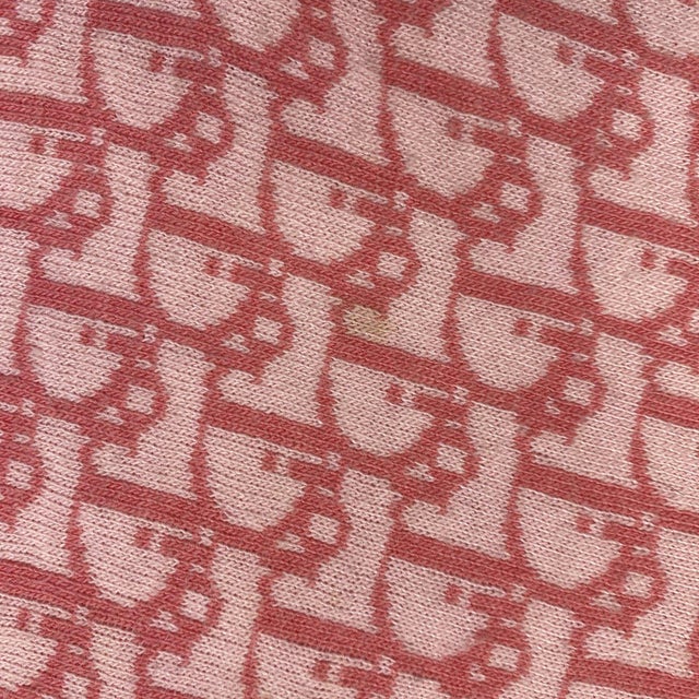 Textile Christian Dior Paris Pink Large Scarf For Sale - Image 7 of 10