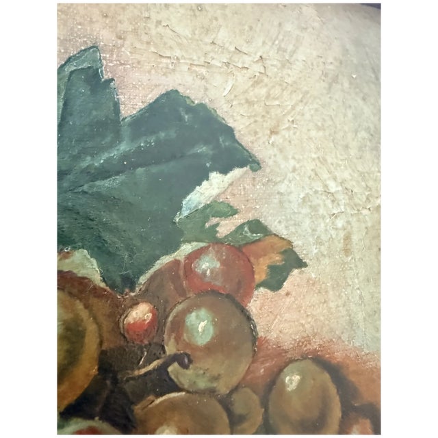 Early 20th Century Fruit Still Life Oil Painting in Original Frame For Sale - Image 13 of 15
