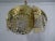 Metal Italian Brass & Glass Ceiling Lamp, 1960s For Sale - Image 7 of 17