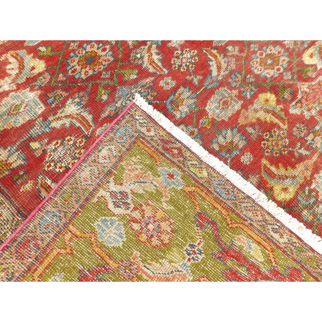 Antique Persian Mahal Rug. 9'8'x 11' For Sale - Image 12 of 17