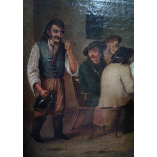 Paint Happy Group by Franz Defregger (Austrian 1835-1921) 19th Century Painting For Sale - Image 7 of 10