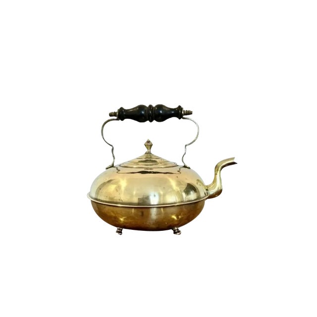 Victorian Brass Kettle, 1850s For Sale