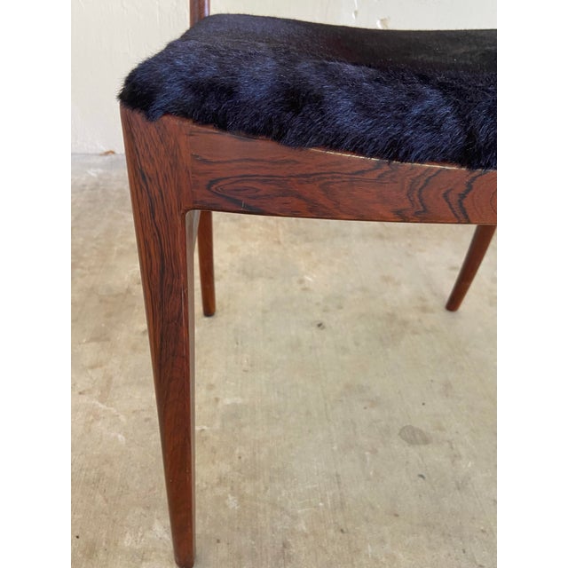 Wood Vintage Danish Modern Rosewood Dining Chairs Attributed Arne Vodder — Set of Six For Sale - Image 7 of 10