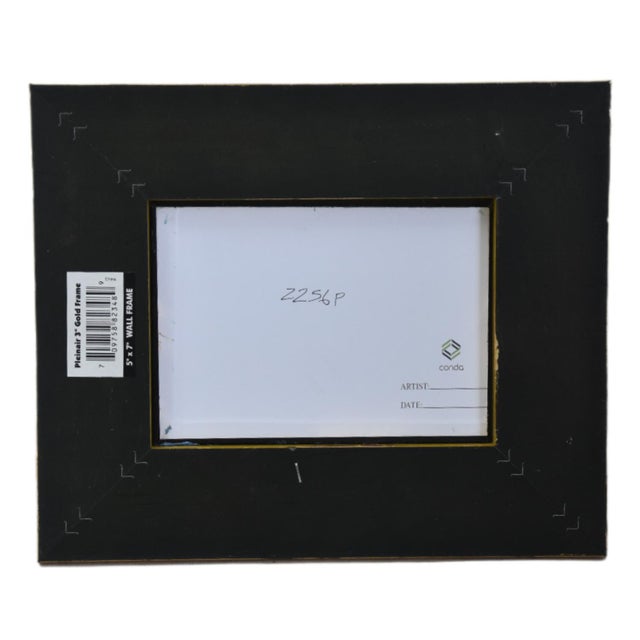 2020s Farmhouse Rustic Red Barn Landscape Oil Painting Including the Antiqued Gold Wood Frame For Sale - Image 5 of 5