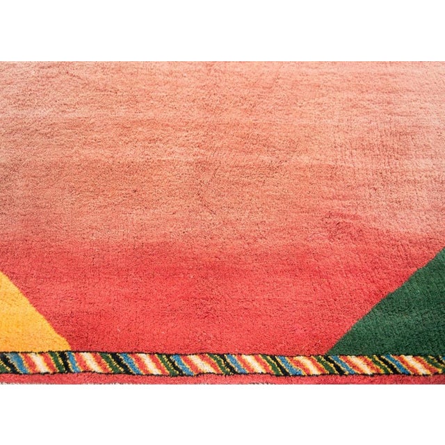 Vintage Persian Gabbeh Rug For Sale - Image 11 of 12