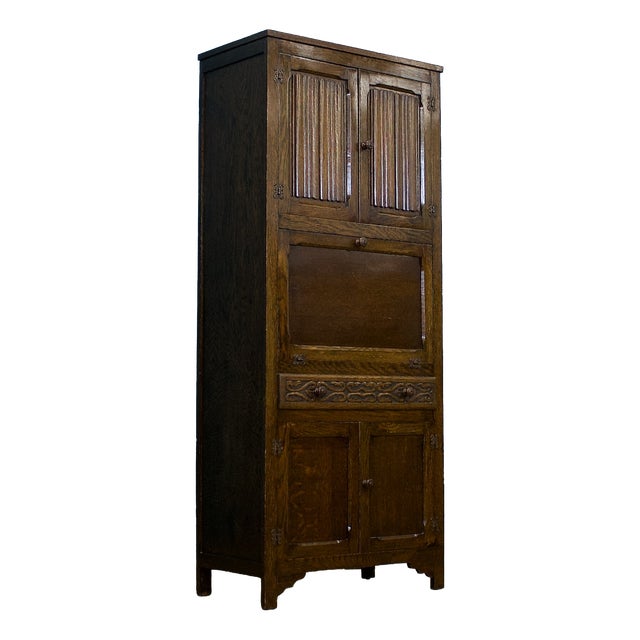 Vintage Oak Larder Cabinet, 1920s For Sale