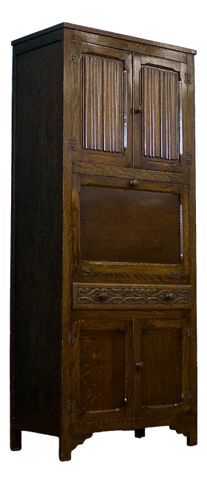 Vintage Oak Larder Cabinet, 1920s