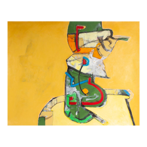 Abstract Acrylic and Watercolor on Paper Painting by James L. Bruch