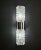 Chrome 1970s Faceted Crystal Sconce by Targetti For Sale - Image 8 of 11