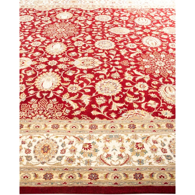 Solo Rugs Mogul Hand-Knotted Area Rug - Red, 9' 3" x 11' 10" For Sale - Image 4 of 8