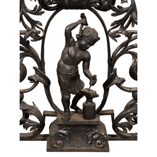 Wrought Iron Decorative Window Transom For Sale - Image 9 of 11