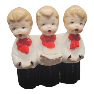 VTG Japan Nikoniko Choir Boys Figurine For Sale