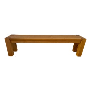 Contemporary Crate and Barrel Bench For Sale