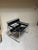 Animal Skin Pair of Chromed Tubular Steel and Black Leather Wassily Chairs - Marcel Breuer for Knoll Furniture For Sale - Image 7 of 9