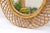 Franco Albini Mid-Century Rattan and Bamboo Oval Wall Mirror by Franco Albini. Italy, 1960s For Sale - Image 4 of 6