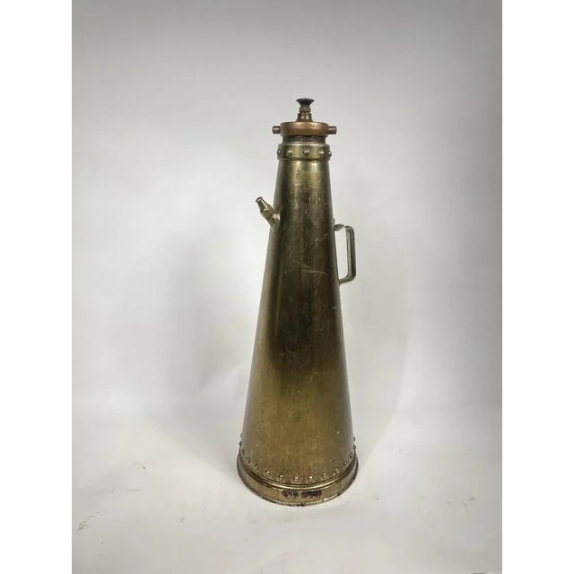 Vintage Brass Water Extinguisher, 1920s For Sale - Image 9 of 9