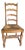 Set of 6 French Country Style Oak Ladder-Back Dining Chairs With Rush Seats For Sale