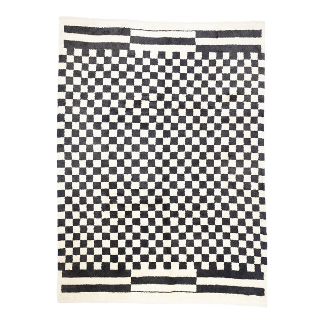 Fine Vintage Moroccan Wool Rug 9’2" X 12’2" For Sale