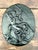 Vintage Green Glass Relief "Nymph With Two Satyrs" For Sale - Image 4 of 12