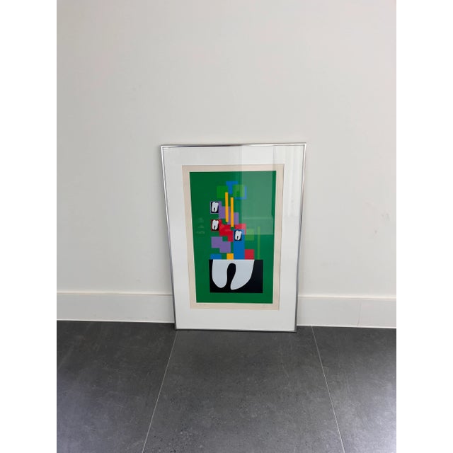 Mid-Century Modern Untitled Abstract Screen Print (Edition 9/150) For Sale - Image 3 of 10