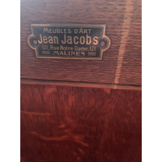 Cream Vintage Conservatory Dresser with Belgian Marble Top, 1923 For Sale - Image 8 of 10
