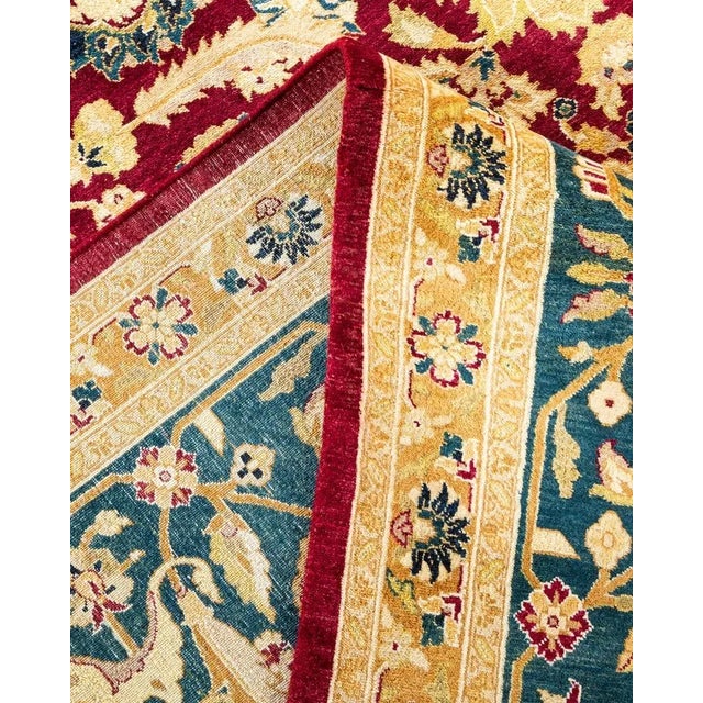 Mogul, One-of-a-Kind Hand-Knotted Area Rug in Red, 8' 2" x 10' 6" For Sale In New York - Image 6 of 8