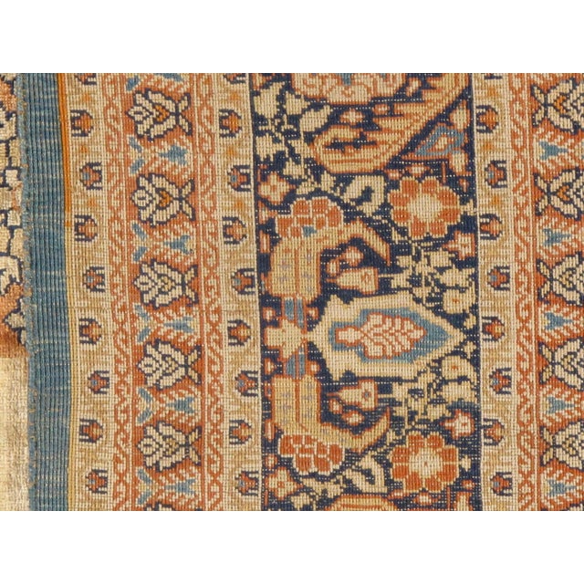 Traditional Pasargad DC Antique Handmade Pure Silk Tabriz Rug For Sale - Image 3 of 8