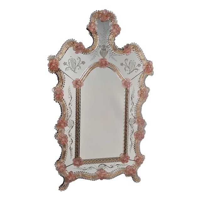 Venetian Mirror Murano Glass "San Giorgio" by Fratelli Tosi For Sale