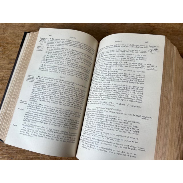 Rare England Metropolitan Police Guide 1922 Law Legal Antique Leather Spine Book For Sale - Image 4 of 8
