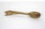 Brown Early 20th Century Hand Carved Wood Spoon Folk Art Treen Welsh Love Spoon Calla Lily For Sale - Image 8 of 9