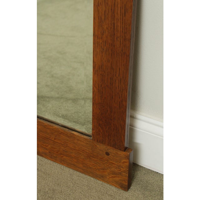 Mission Style Solid Oak Custom Crafted Wall Mirror Chairish
