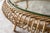Vintage Coastal Boho Round Rattan and Glass Coffee Table For Sale - Image 10 of 10