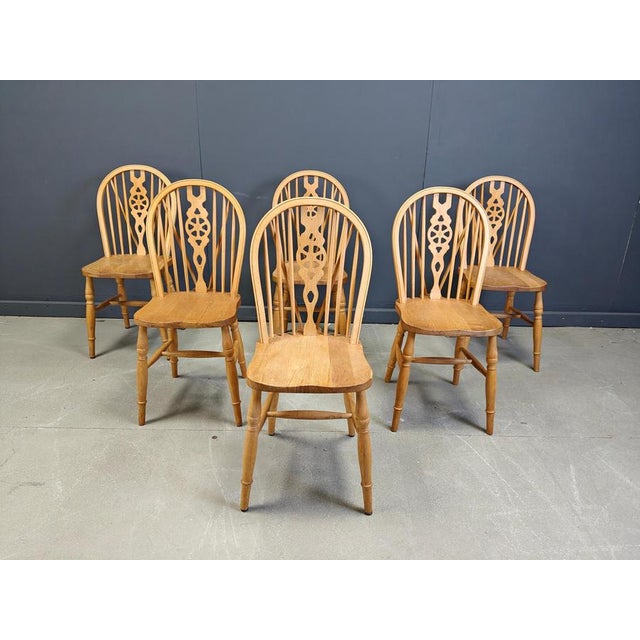 Vintage Dining Chairs from Ercol, 1950s, Set of 6 For Sale - Image 13 of 15