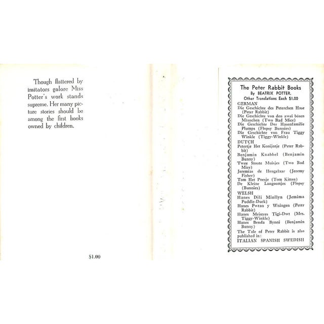 "The Tale of Johnny Town-Mouse" 1946 Potter, Beatrix For Sale - Image 4 of 7