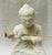 ….For your consideration… a beautifully aged hand-carved alabaster seated Buddha, a small and serene sculpture in the...