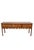 Wood Vintage Extra Long Traditional Wright Table Company Scalloped Yew Wood Sideboard / Console Table For Sale - Image 7 of 15