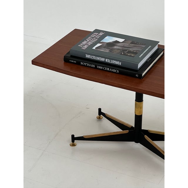 1970s Metal Coffee Table attributed to Ignazio Gardella For Sale - Image 5 of 9