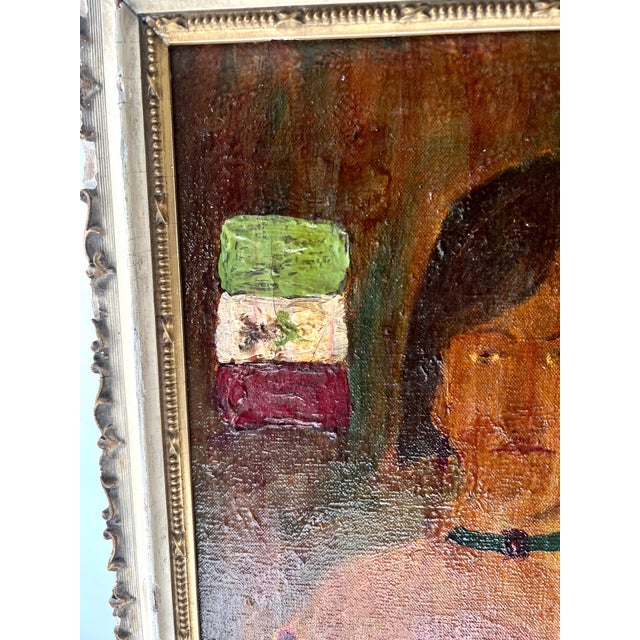 Textile Folk Art Painting by Latin Artist, Elias Telles For Sale - Image 7 of 9