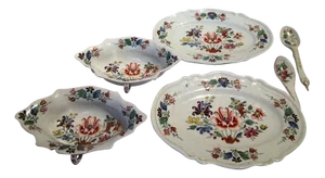 Late 18th Century Porcelain Sauce Boat Set by Richard Ginori, Set of 6