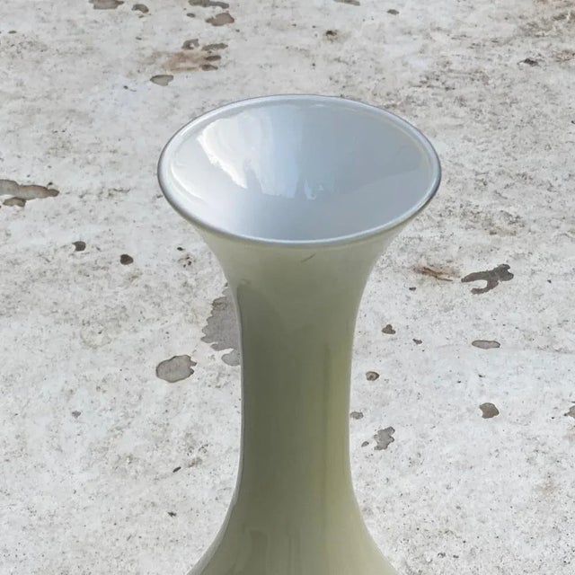 Green Green Opaline Vase, Italy, 1960s For Sale - Image 8 of 11