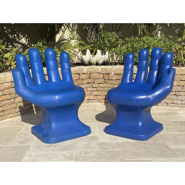 Artist: rmic period: 20th century style: other style condition: good condition material: other "pair of rmic blue hands...