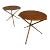 1950s Pair of Teak Folding Tray Tables by Nils Trautner for Ary Nybro, Sweden For Sale
