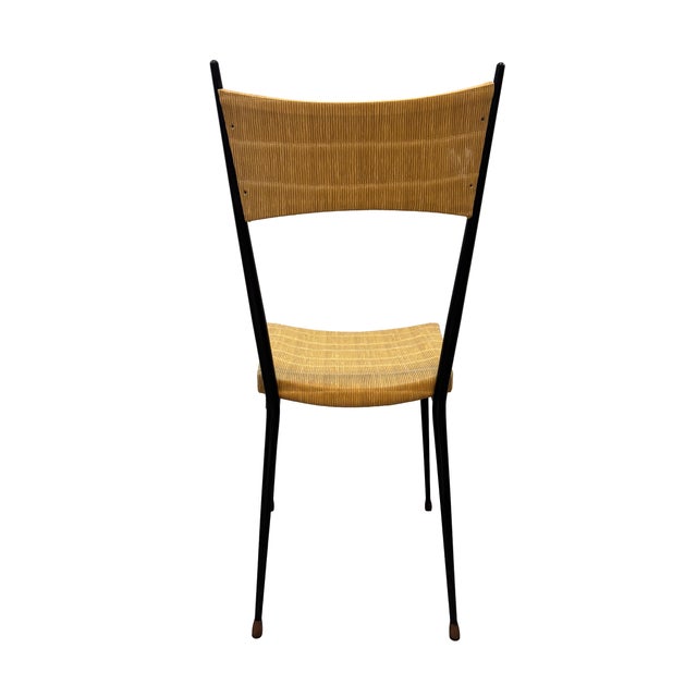 Colette Gueden Authentic 1950s French Mid-Century Colette Guéden for Coop Meubles Nancy Accent Chairs - A Mismatched Pair For Sale - Image 4 of 10