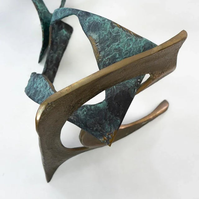 Swiss Brutalist Glass Top Coffee Table, 1980s For Sale - Image 12 of 13