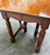 American Vintage Early American Colonial Revival Willam & Mary Style Walnut Dining Table For Sale - Image 3 of 14