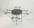 Vintage Brutalist Dining Table With Glass Top and Sculptural Textured Metal Base For Sale - Image 4 of 18